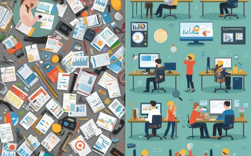 Manual processes in construction industry